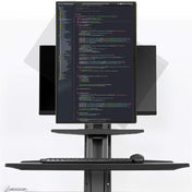 NORTH BAYOU NB L80 Dual Tray Stand Desk Table Clamp LCD Monitor Mount for 17-32 inch Eurekaonline
