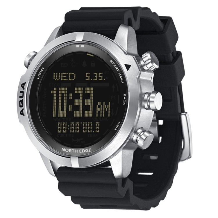 NORTH EDGE AQUA 100m Waterproof Scuba Diver Smart Watch, Support Luminous Display & Compass Mode Eurekaonline