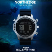 NORTH EDGE AQUA 100m Waterproof Scuba Diver Smart Watch, Support Luminous Display & Compass Mode Eurekaonline