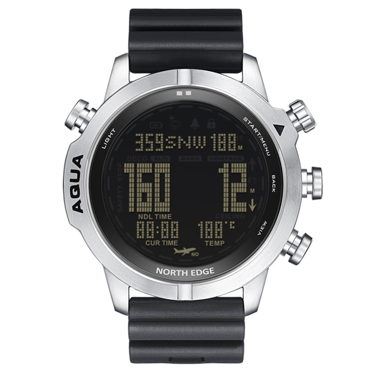 NORTH EDGE AQUA 100m Waterproof Scuba Diver Smart Watch, Support Luminous Display & Compass Mode Eurekaonline