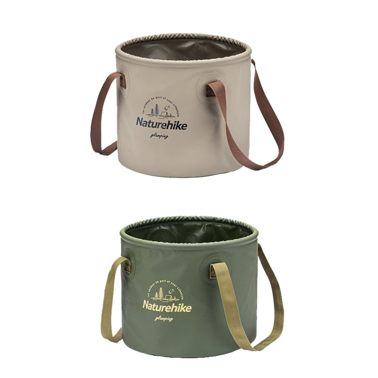 Naturehike NH20SJ040 10L PVC Outdoor Camping Foldable Water Storage Bucket (Army Green) Eurekaonline