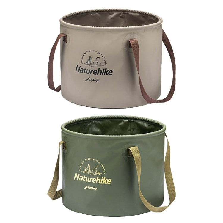 Naturehike NH20SJ040 20L PVC Outdoor Camping Foldable Water Storage Bucket (Army Green) Eurekaonline