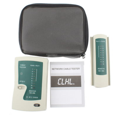 Network Cable Tester Rj45 Rj11 Rj12 Cat5 UTP LAN Networking Tool(White) Eurekaonline