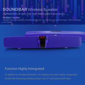 New Rixing NR7017 TWS Portable 10W Stereo Surround Soundbar Bluetooth Speaker with Microphone(Red) Eurekaonline