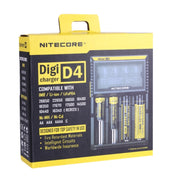 Nitecore D4 Intelligent Digi Smart Charger with LCD Display for 14500, 16340 (RCR123), 18650, 22650, 26650, Ni-MH and Ni-Cd (AA, AAA) Battery Eurekaonline