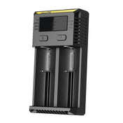 Nitecore NEW i2 Intelligent Digi Smart Charger with LED Indicator for 14500, 16340 (RCR123), 18650, 22650, 26650, Ni-MH and Ni-Cd (AA, AAA) Battery Eurekaonline