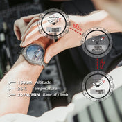 North Edge GAVIA Men Outdoor Sport 50m Waterproof Smart Digital Watch Diving Watch, Support Barometer & Pedometer(Silver) Eurekaonline
