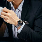 OCHSTIN 6121 Flywheel Mechanical Watch Fashion Hollow Full Automatic Mechanical Watch Business Men Watch Stainless Steel Watch  Waterproof Watch(White) Eurekaonline