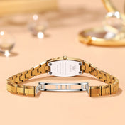 OLEVS 5501 Diamond Small Dial Tungsten Steel Bracelet Quartz Watch for Ladies(Rose Gold) Eurekaonline