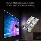 OPT882-KVM HDMI Extender (Receiver & Sender) Fiber Optic Extender with USB Port and KVM Function, Transmission Distance: 20KM (US Plug) Eurekaonline