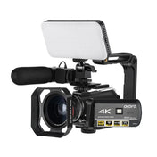 ORDRO AC3 3.1 inch IPS Screen 4K Full HD 13MP Night Vision WiFi Live Camcorder DV Digital Camera, Style:Standard+ Microphone +Fill Light(Black) Eurekaonline