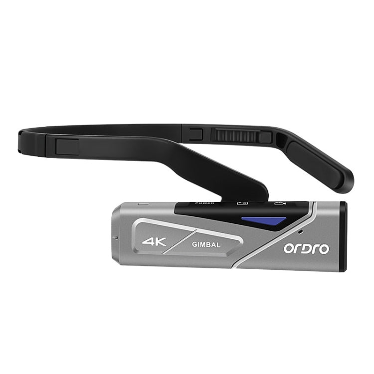 ORDRO EP7 4K Head-Mounted  Auto Focus Live Video Smart Sports Camera, Style:With Remote Control(Silver Black) Eurekaonline