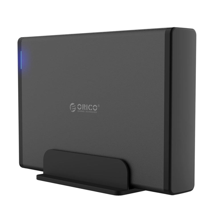 ORICO 7688U3 Vertical Aluminum External Hard Drive Enclosure Storage Case Hard Drive Dock for 3.5 inch SATA HDD(Black) Eurekaonline