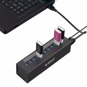 ORICO A3H10 Aluminum High Speed 10 Ports USB 3.0 HUB with Power Adapter for Laptops(Black) Eurekaonline