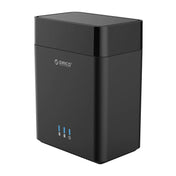 ORICO DS200C3 3.5 inch 2 Bay Magnetic-type USB-C / Type-C Hard Drive Enclosure with Blue LED Indicator(Black) Eurekaonline