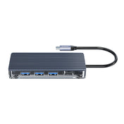 ORICO WB-6RJ 6 in 1 Type-C Transparent HUB Eurekaonline