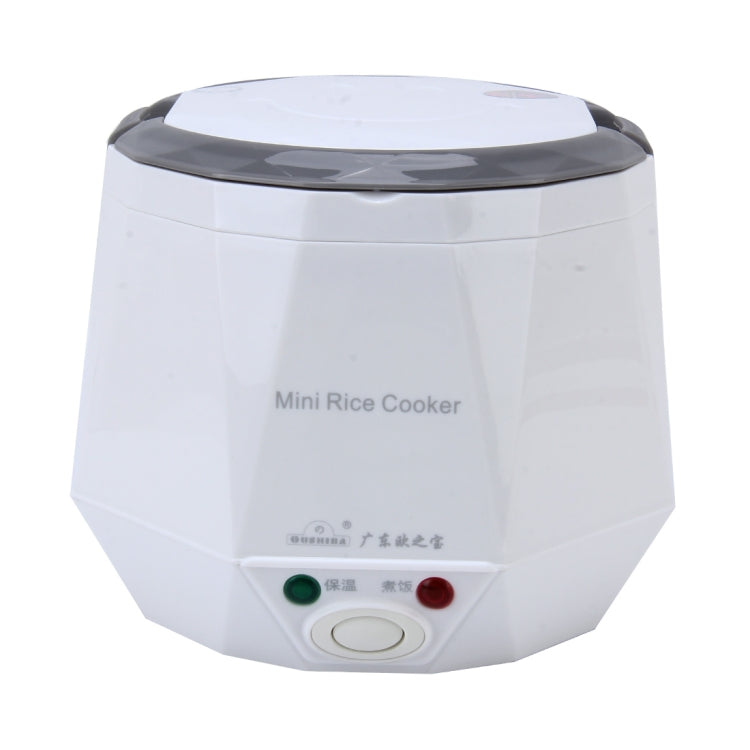 OUSHIBA Car Auto C3 Mini Multi-function Rice Cooker 12V 1.3L Volume for Rice Soup Noodles Vegetable Dessert(White) Eurekaonline