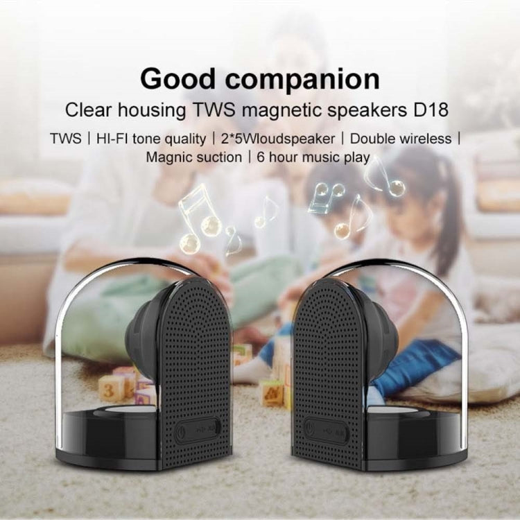 OVEVO True 3D TWS Magnetic Wireless Bluetooth Stereo Surround HiFi Speaker with Full Transparent Home Eurekaonline