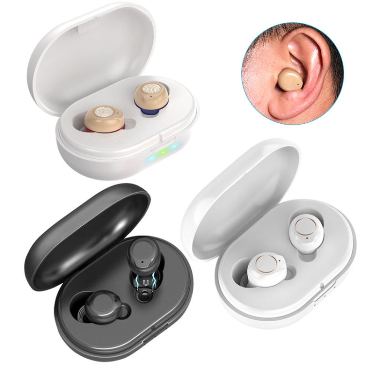 Older Young Sound Amplifier Sound Collector Hearing Aid(White) Eurekaonline