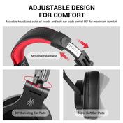 OneOdio A71 Head-mounted Noise Reduction Wired Headphone with Microphone(Black) Eurekaonline