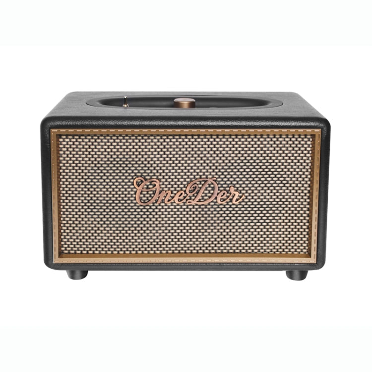 Oneder D6 40W Retro Classic Wooden Portable Outdoor Bluetooth Speaker(Black) Eurekaonline