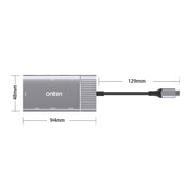 Onten 95113 8 In 1 USB 3.0 x2 + SD / TF + HDMI / VGA + 3.5mm Jack + Type-C / USB-C (PD 3.0) Multi-function HUB Converter Dock Station Eurekaonline