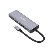 Onten OT-95123 5 in 1 Multifunctional Type-C + USB + HDMI Docking Station, Cable Length: 145mm(Silver) Eurekaonline