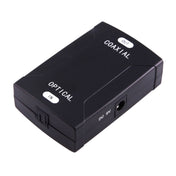 Optical Toslink Input to Coaxial RCA Output Digital Audio Converter Adapter(Black) Eurekaonline