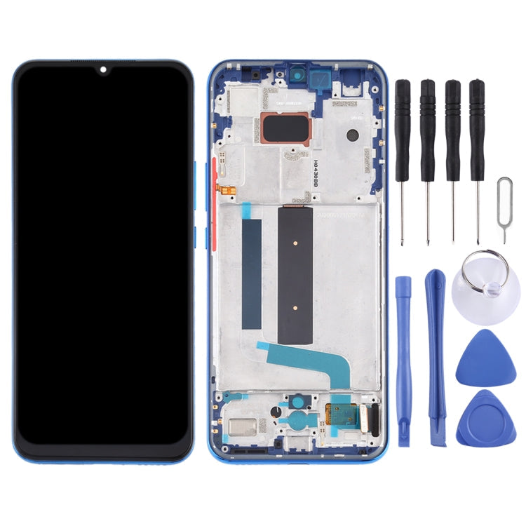 Original AMOLED LCD Screen for Xiaomi Mi 10 Lite 5G with Digitizer Full Assembly(Blue) Eurekaonline