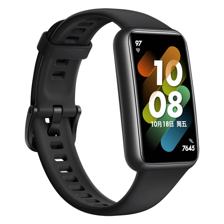 Original HUAWEI Band 7 Standard Edition, 1.47 inch AMOLED Screen Smart Watch, Support Blood Oxygen Monitoring / 14-days Battery Life(Black) Eurekaonline