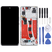 Original OLED LCD Screen for Honor V40 Lite Digitizer Full Assembly with Frame(Silver) Eurekaonline