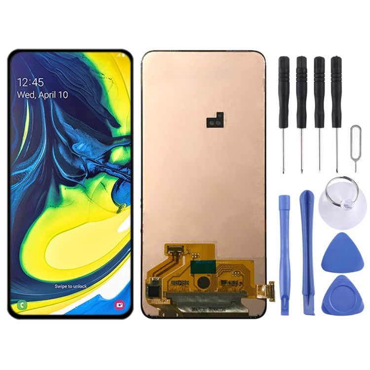Original Super AMOLED LCD Screen For Samsung Galaxy A80 with Digitizer Full Assembly Eurekaonline