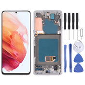 Original Super AMOLED LCD Screen For Samsung Galaxy S21 4G/S21 5G SM-G990 SM-G991 Digitizer Full Assembly with Frame (Silver) Eurekaonline