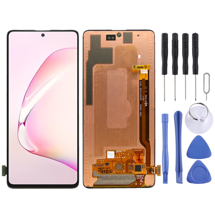 Original Super AMOLED LCD Screen for Galaxy Note10 Lite with Digitizer Full Assembly (Black) Eurekaonline