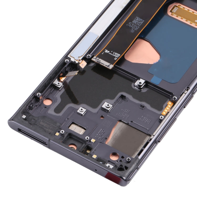 Original Super AMOLED LCD Screen for Samsung Galaxy Note20 Ultra SM-N986(5G Version) Digitizer Full Assembly With Frame (Black) Eurekaonline