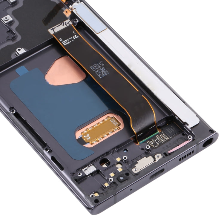 Original Super AMOLED LCD Screen for Samsung Galaxy Note20 Ultra SM-N986(5G Version) Digitizer Full Assembly With Frame (Black) Eurekaonline