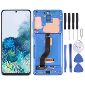 Original Super AMOLED LCD Screen for Samsung Galaxy S20+ 5G SM-G986B/G985 Digitizer Full Assembly with Frame (Dark Blue) Eurekaonline