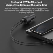 Original Xiaomi CC07ZM 100W Dual Ports USB + USB-C / Type-C Car Charger Fast Charging Version 1A1C Eurekaonline