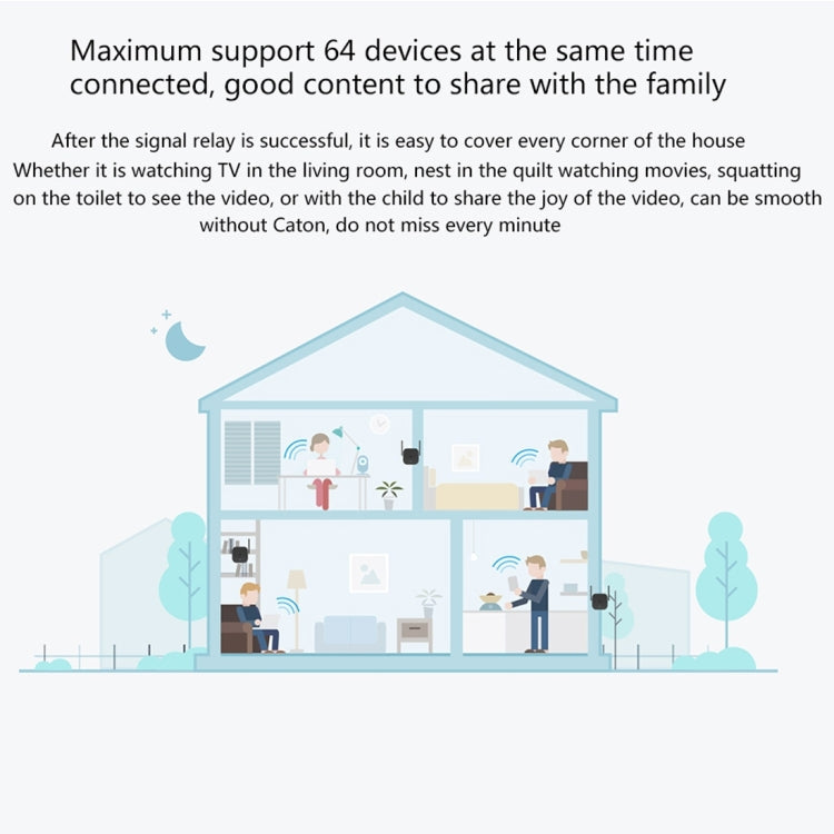Original Xiaomi Mi WiFi Amplifier Pro 300Mbps WiFi Smart Extender Router with 2x2 External Antennas, US Plug(Black) Eurekaonline