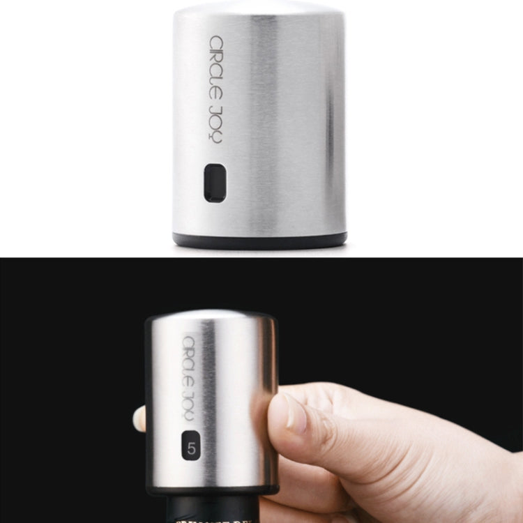 Original Xiaomi Youpin Circle Joy Stainless Steel Vacuum Memory Wine Stopper Eurekaonline