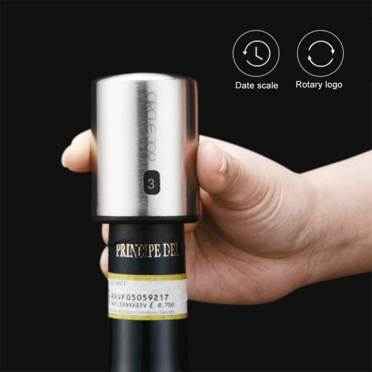 Original Xiaomi Youpin Circle Joy Stainless Steel Vacuum Memory Wine Stopper Eurekaonline