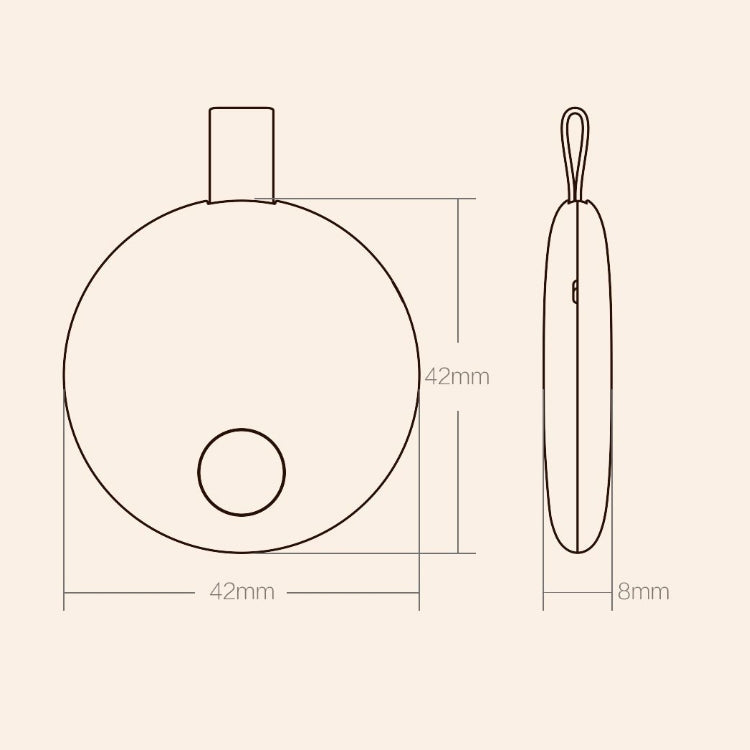 Original Xiaomi Youpin Ranres Intelligent Anti-lost Device Two-way Search Bluetooth Alarm Smart Positioning Finder, Distance: 15m(Pink) Eurekaonline
