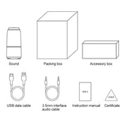 Original Xiaomi Youpin V03 Wireless Bluetooth Speaker with Colorful Light, Support Hands-free / AUX(White) Eurekaonline