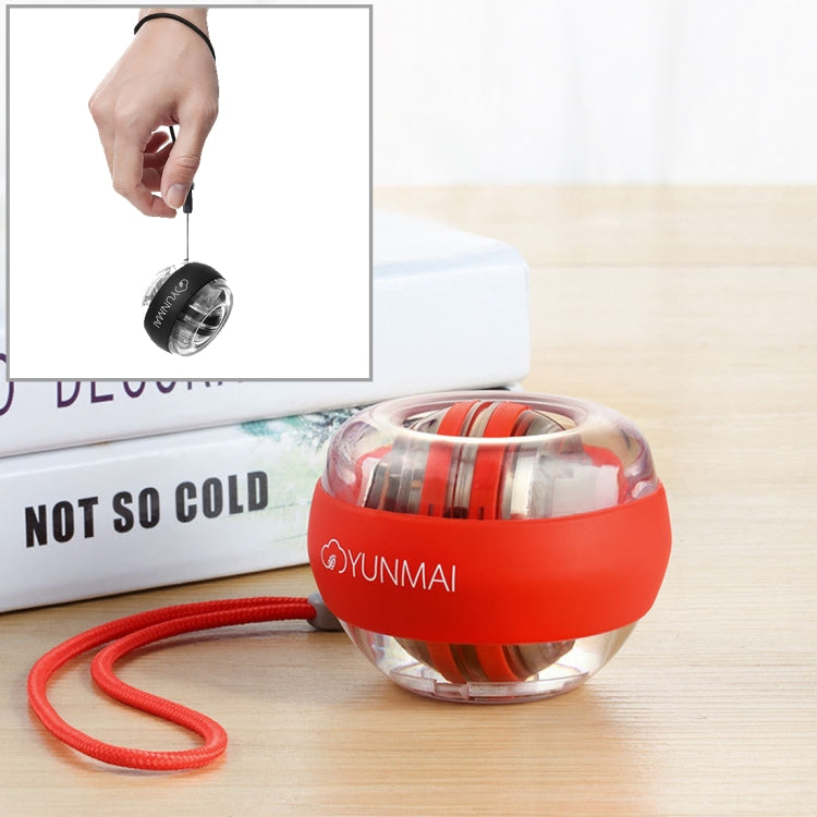 Original Xiaomi Youpin Yunmai Wrist Trainer LED Gyroball Essential Spinner Gyroscopic Forearm Exerciser Gyro Ball(Red) Eurekaonline
