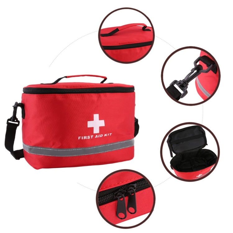 Outdoor First Aid Kit Sports Camping Bag Home Emergency Survival Package(Red) Eurekaonline