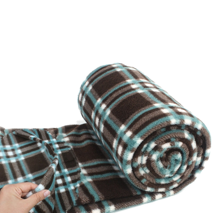 Outdoor Fleece Sleeping Bag Camping Trip Air Conditioner Dirty Sleeping Bag Separated By Knee Blanket During Lunch Break Extra Thick Section (Plaid Cloth) Eurekaonline