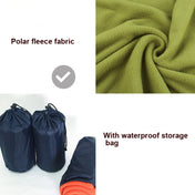 Outdoor Fleece Sleeping Bag Camping Trip Air Conditioner Dirty Sleeping Bag Separated By Knee Blanket During Lunch Break Thickened (Gray) Eurekaonline