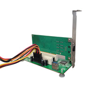 PCIe to Dual PCI Slot Adapter Card USB 3.0 Expansion Card Eurekaonline