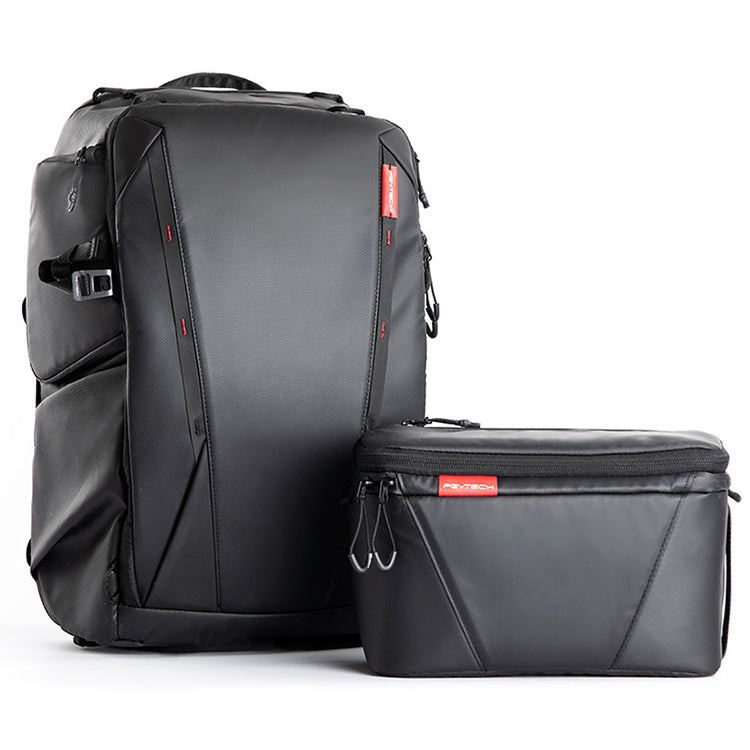 PGYTECH P-CB-020 2 in 1 Waterproof  Shockproof Outdoor Dual Shoulders Backpack + Single Shoulder Bag (Black) Eurekaonline