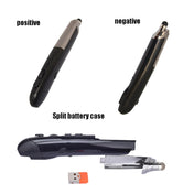 PR-08 1600DPI 6 Keys 2.4G Wireless Electronic Whiteboard Pen Multi-Function Pen Mouse PPT Flip Pen(Red) Eurekaonline